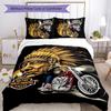 Indian Motorcycle 3pcs Bedding Set Duvet Cover Closure Includes 1 Duvet Cover & 2 Pillowcases for All Seasons Bedroom Home Dorm Decor