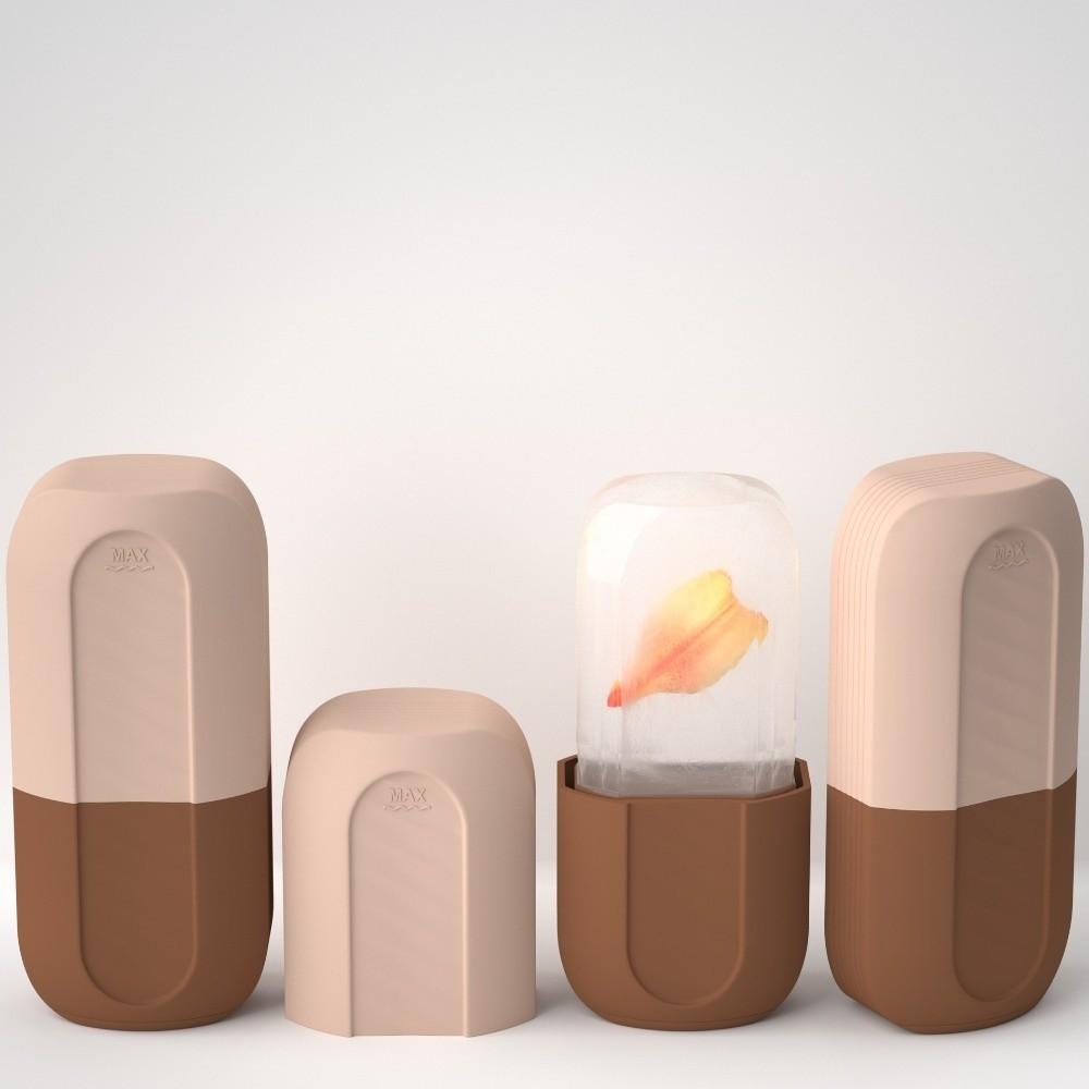 Reusable Silicone Mold Ice Face Roller Face Lifting Silicone Ice Roller  Neck Massage