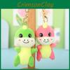 Cute Mini Dinosaur Plush Keychain Soft And Fluffy Crystal Velvet Animal