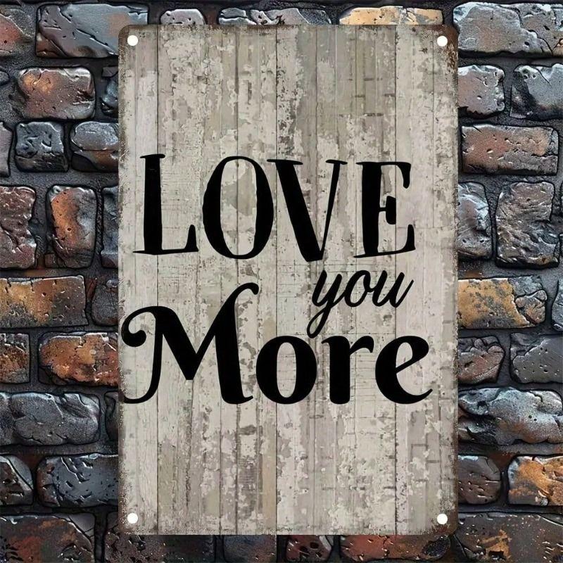 

Vintage Love Romantic Metal Poster, Iron Wall Art for Home