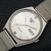 VINTAGE SEIKO 5 AUTOMATIC 6349A JAPAN MENS SILVER COLOR DIAL WATCH A701431-5 R206b-a701431