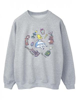 Womens/Ladies Alice In Wonderland Falling Sweatshirt