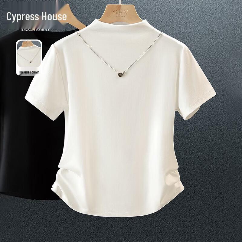 Sibaishi Women s Slim Fit Solid Short Sleeve T-Shirt M