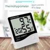 Electronic Temperature and Humidity Meter with Large Screen Digital Display Indoor Thermometer Hygrometer with Alarm Clock for Baby and Kidsren's Room
