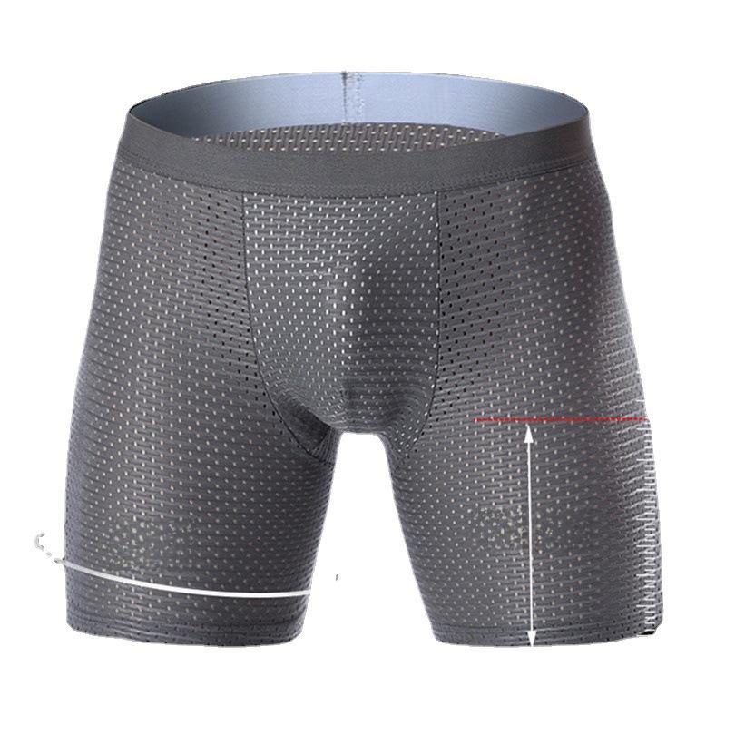 Eisseide Figurformende Mid-Waist Schnelltrocknende Mesh Boxerpants