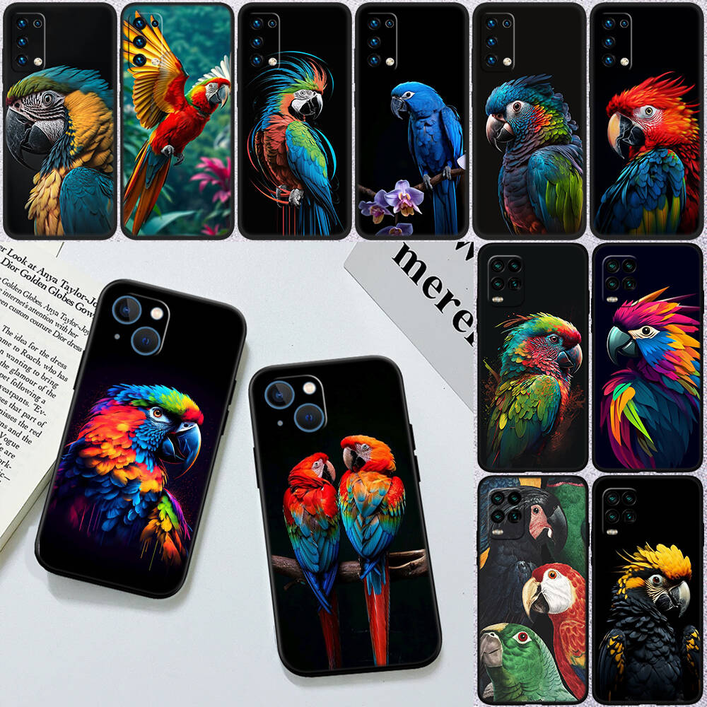 Parrot New Phone Case for Samsung S20 S21 S22 S23 S24 FE Ultra Plus Lite S21S A07 A17 A36 A37 A55 A57 F06 F16 M06 M16 M56