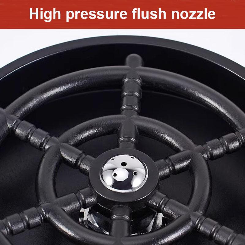 Automatyczny spłukiwacz do szkła Myjka wysokociśnieniowa Automatyczna myjka do szklanek i kubków Kuchenne akcesoria do zlewu do baru, piwa, mleka, herbaty, czyszczenia kubków