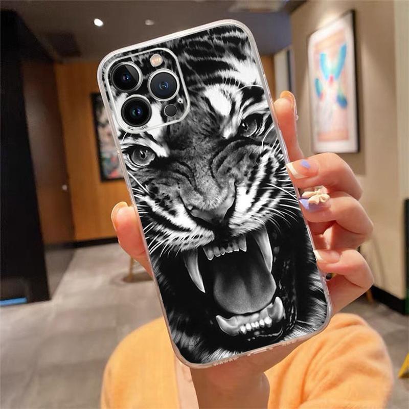 Phone Case For iphone 17ProMax Air 16 15 14 13 Pro Max 15 16 Pro 15Plus Fashion Tiger Lion