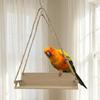 Creative Interactive Bird Toy Funny Parrot Hanging Bed Bench-Style Bird Swing  Pet Entertainment