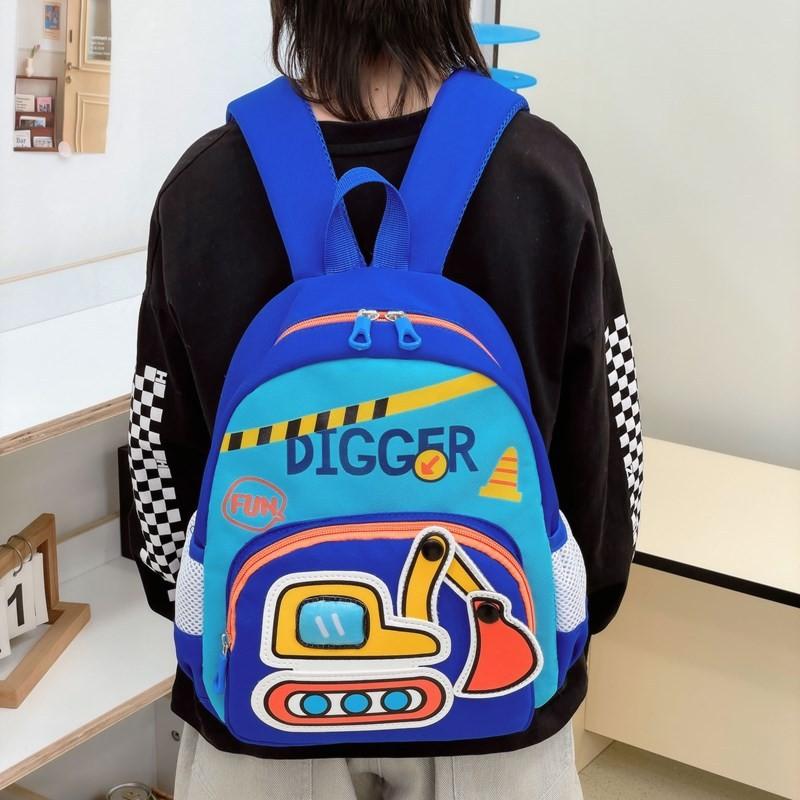 Vehicle Engineering Cartoon Bag Student Backpack Lightweight Trendy Casual