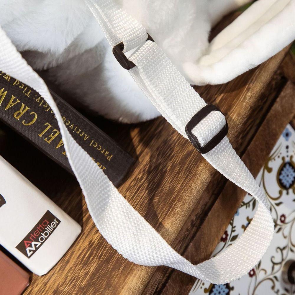 Plushie Doll Seal Plush Schoolbag Cute White Sea Lion Plush Bag Lovely Stuffed Backpack Children