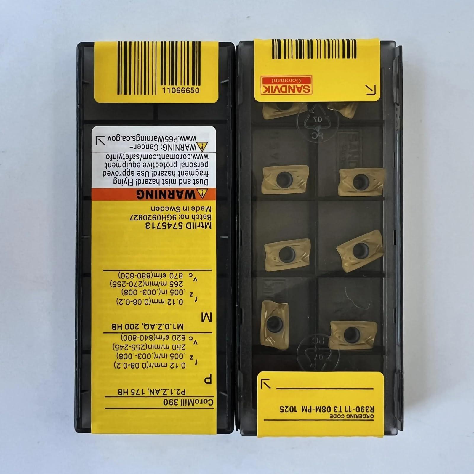 

Original Sandvik / R390-11T308M-PM 1025 / CNC lathe carbide blade 10 PCS