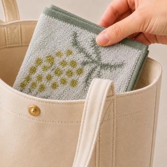 Ladies towel handkerchief set 10 gift wrapping assorted colors patterns (23x23cm 25x25cm)
