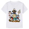 Kawaii Cuphead TEE Cuphead & Mugman Devil's Dice T-shirt Boys Girls Kids Clothing Tops Short Sleeve Sports Fashion Streetwear Tees