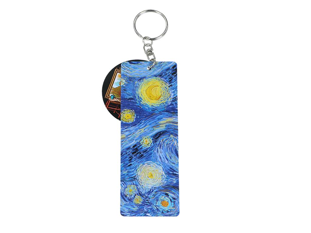Van Gogh Starry Night Carmani Keychain Bag Charm