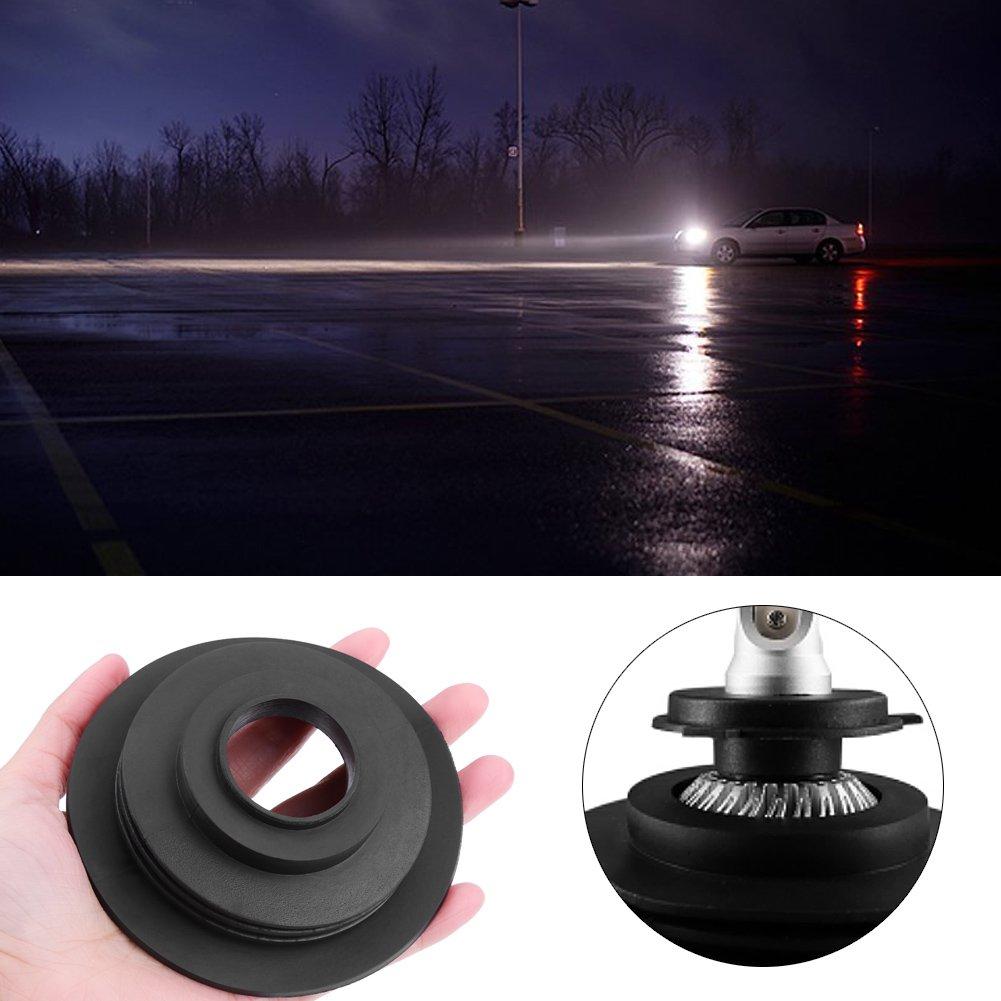 KIMISS 2pcs Headlight Seal Cap Car LED Headlight Rubber Dustproof Ceiling Cover Cap for H4 H7 H8 H119005 Bulb