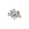 Sterling Silver Garnet Ring: Handmade Twisted Wire Design