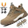 Labor Insurance Shoes Soft Elastic Breathable Anti-smashing Anti-piercing Safety Shoes Steel Bag Head Comfortable Non-slip Worker