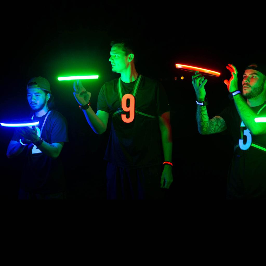 TOSY Flying Disc 16 Million RGB Colors 36 LEDs Super Bright Smart Mode Auto Light-Up Rechargeable Christmas Birthday Camping Gift 175g Frisbee