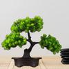 Artificial Bonsai Tree Green Planter Small Plants Decor Plant Indoor for Table