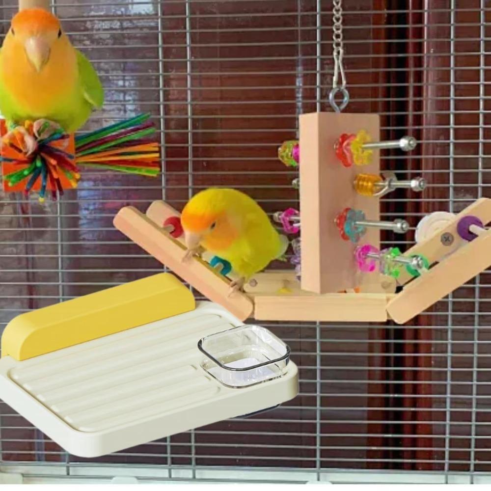 Anti-turnover Bird Toy Activity Platform Stabilize Parrot Perch Stand Toy  Pet Accessories