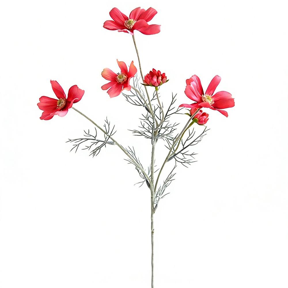 Samtmaterial Künstliche Seidenblume 60CM Länge Gerbera-Stil Kunstseidenblume Beflockung Cosmos Künstliche Blume