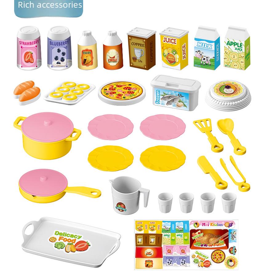Mini Kitchen Simulation Toy Set: Pretend Play Cooking Utensils for Kids