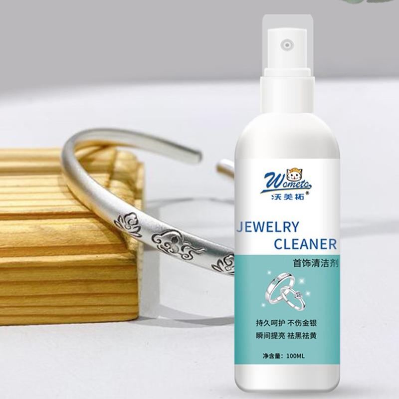 Jewelry Cleaner Cleaning Solution Tarnish Remover Stain-Free Diamonds Gold Jewelry Clean Liquid