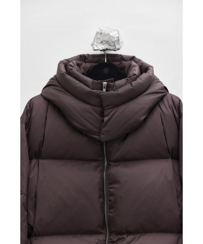 Youth Cropped Down Jacket - Burgundy