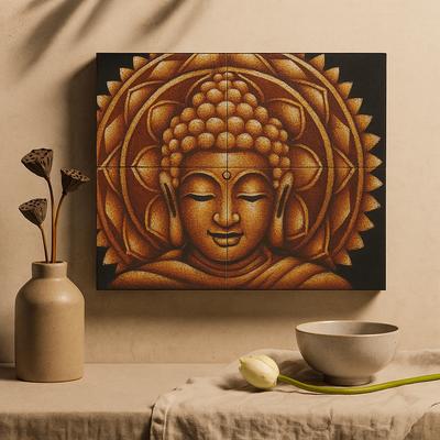 Buddha Mandala Canvas Wall Art Set of 4