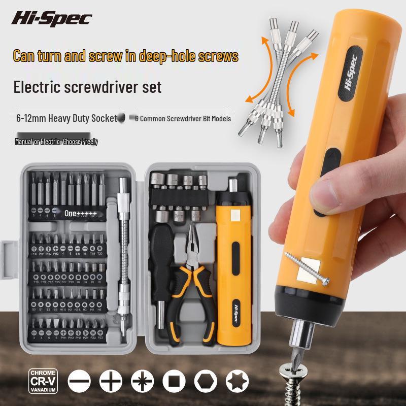 3.6V Rechargeable Lithium Electric Screwdriver Set with Manual/Automatic Function