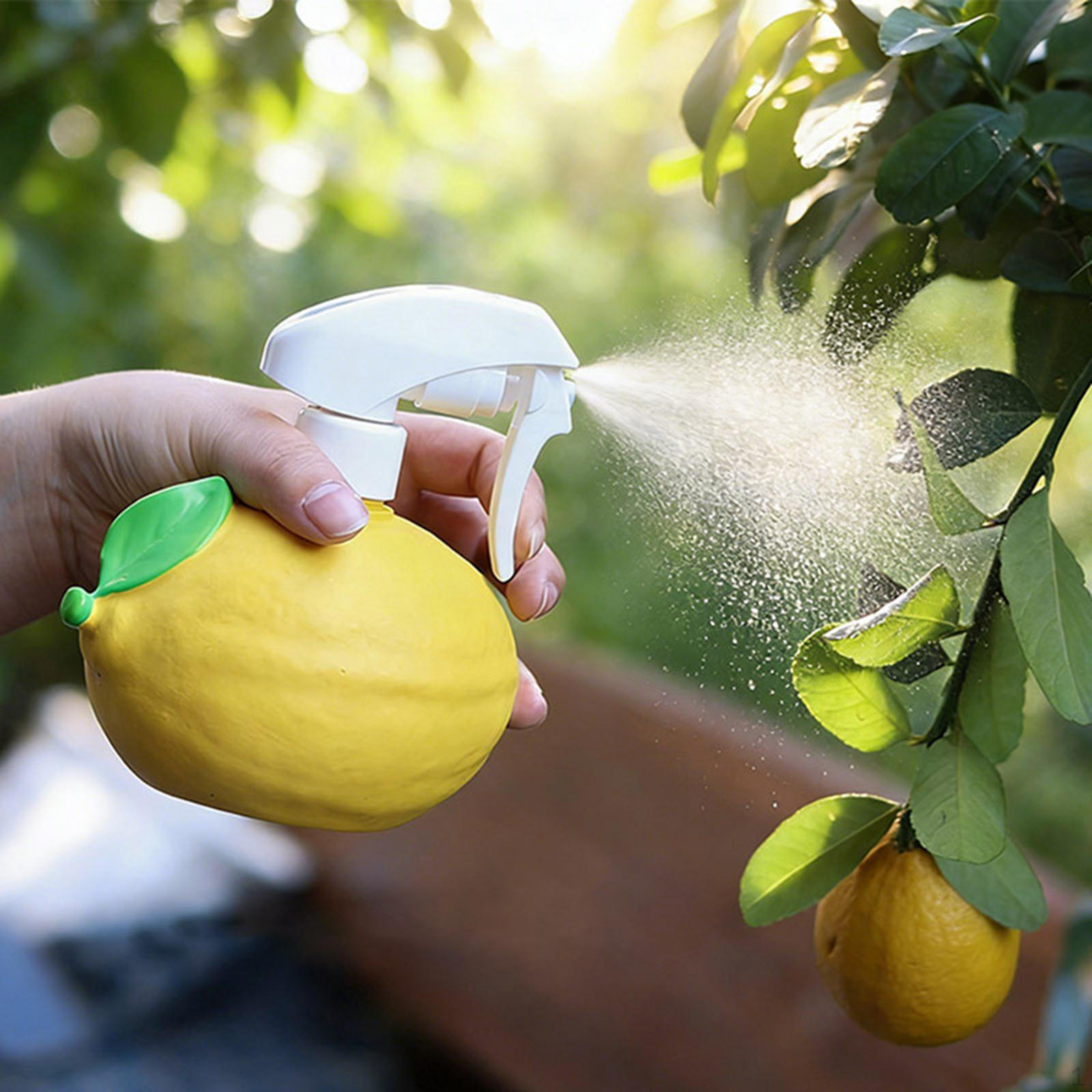 Lemon Shaped Spray Bottle Accessories Versatile Household Kettle Garden Cleaning for белый
