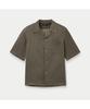 Silijeu Rotol Pigment Gabardine Open Collar Shirt Svsfm26501Brx