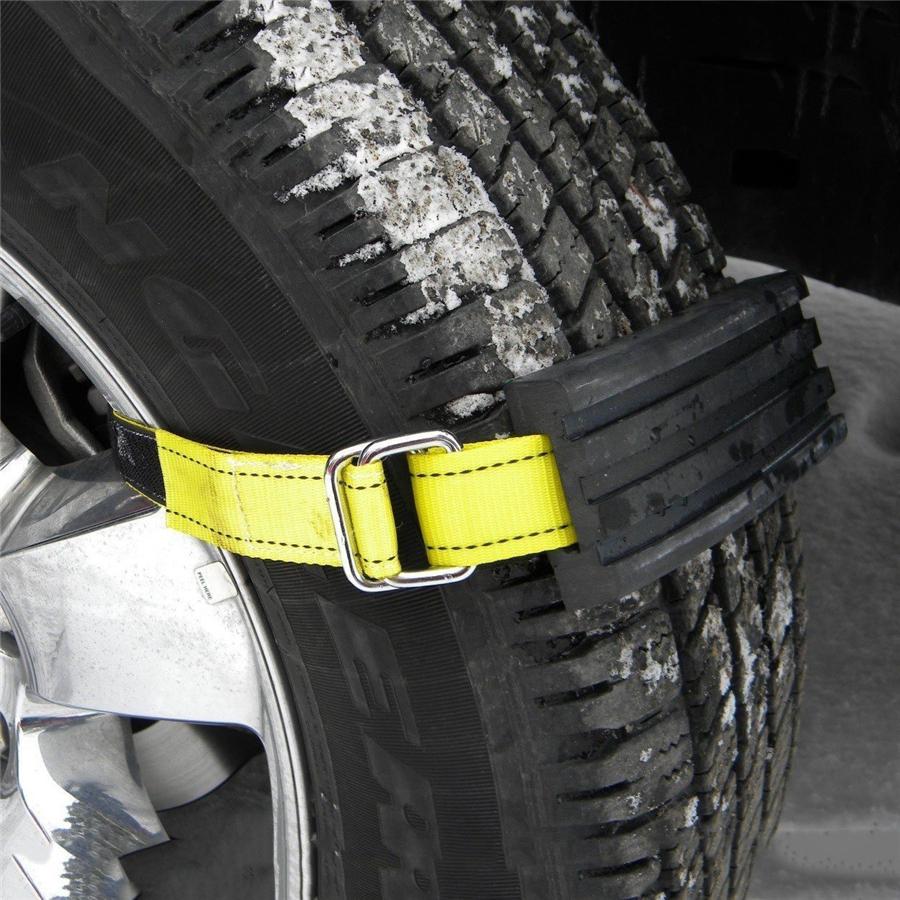 Universell 2 Stück Verdickung, Verbreiterung und Verlängerung Strapazierfähig Gummi Nylon Schneekette Limousine Auto Rad Reifen Notfall Anti-Rutsch-Gurt Befestigungsgurt