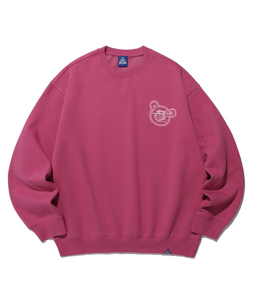 East Coast Bear&Smiley Sweatshirts_Pink(Ik2Dfmm442A)