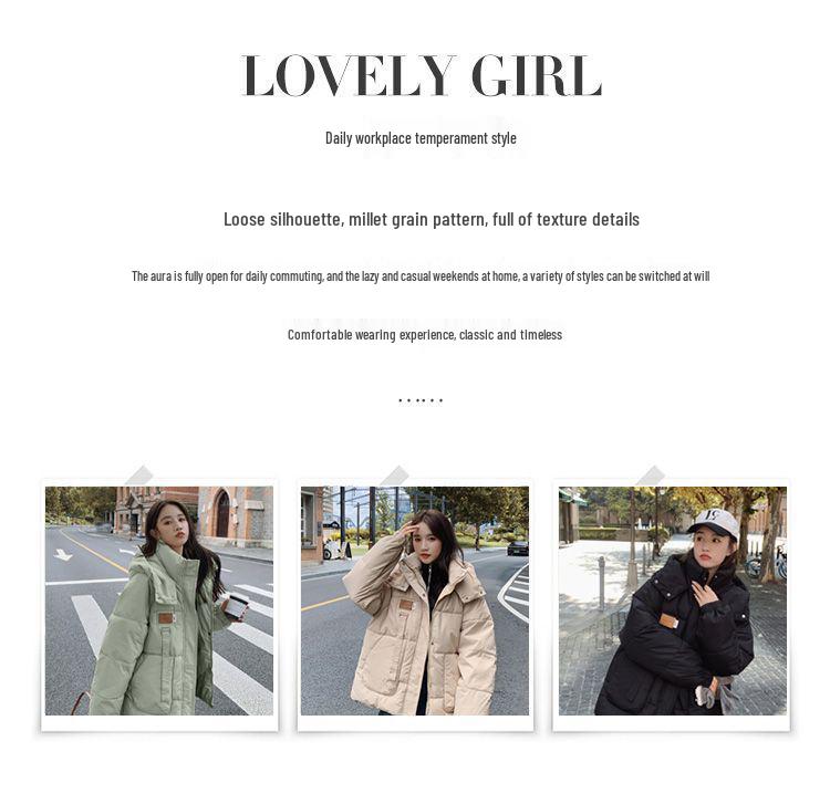 Women's Short Thickened Hooded Winter Cotton Jacket - Korean Style