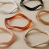 Bohemian Acrylic Bangle Geometric Hip Hop Irregular Wide Bracelet Europe American Style Exaggerated Retro Hand Ring Women