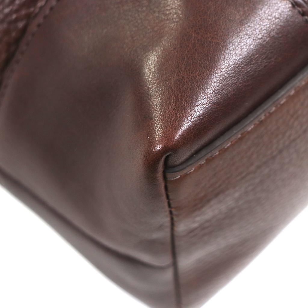 Great COACH Briefcase Old Coach 2-way business bag Brown leather mens 70480 Used