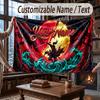 Coperta Morbida e Accogliente a Tema Magia Fantasy con Nome Personalizzato per Divano Letto Casa