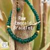 Pulseira de Contas de Esmeralda da Zâmbia Facetada: Pedra preciosa de Qualidade AAA