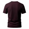 Men's Waffle Knit Henley T Shirts Short Sleeve Casual Solid Color Summer Basic Tee Tops