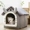 Cat Nest Insulation for All Seasons Winter Cage Villa Style Closed Cat Nest Winter Dog Kennel and Cat Supplies Winter Warm Mat