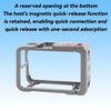 Metal Cage for DJI OSMO Action 6 Frame Case Full Protective Quick-release With Cold Shoe Expansion Camera Accessories