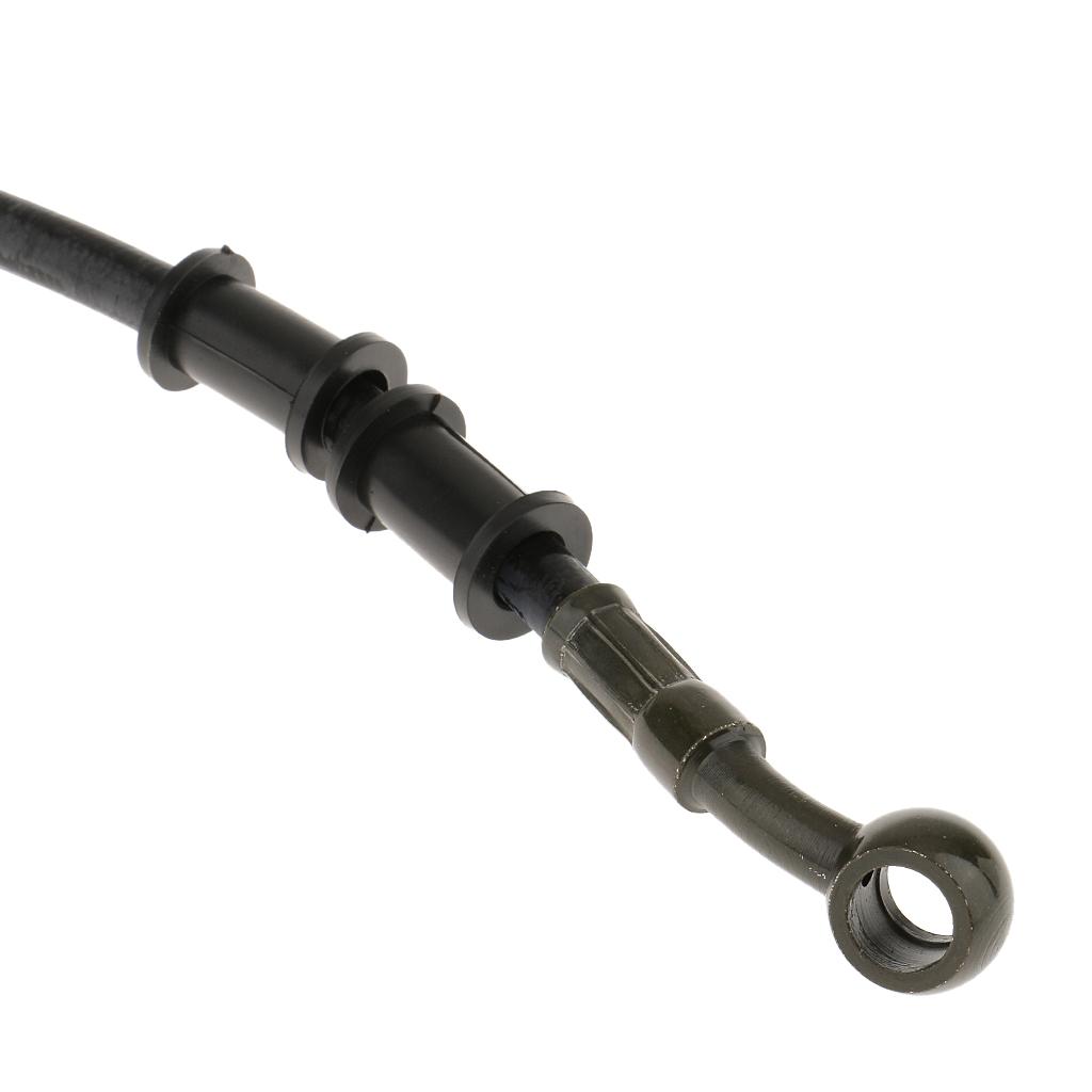 Motorcycle Brake Hose Hydraulic Oil Line Braided Tube for Motorbike ATV Universal 60cm Black