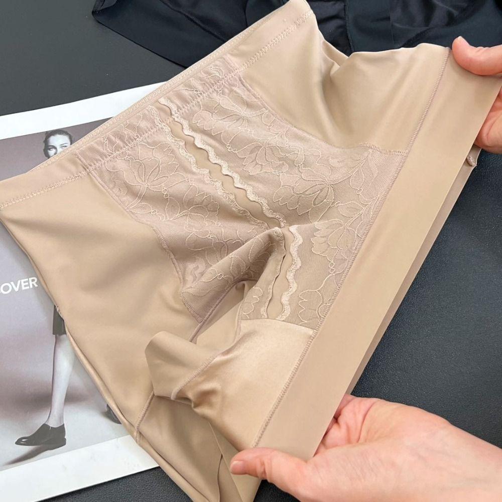 Ice Silk Tummy Control Underwear High Waist Butt Lifting Briefs Body Shaping Panties  Daily