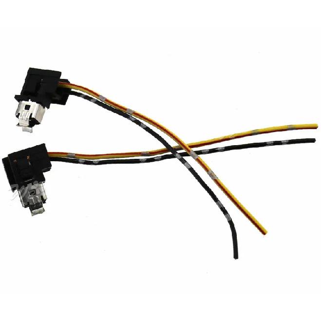 2x H1 Wiring Harness Socket H1 Light Holder Car Wire Connector Cable Plug Adapter Universal For LED Foglight Head Lamp LED Bulb
