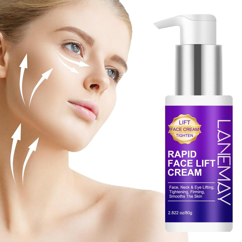 Rapid Face Lift Cream-Moisturizing, Lifting & Tightening & Firming & Smooth-Suitable for All Skin Types, 80g