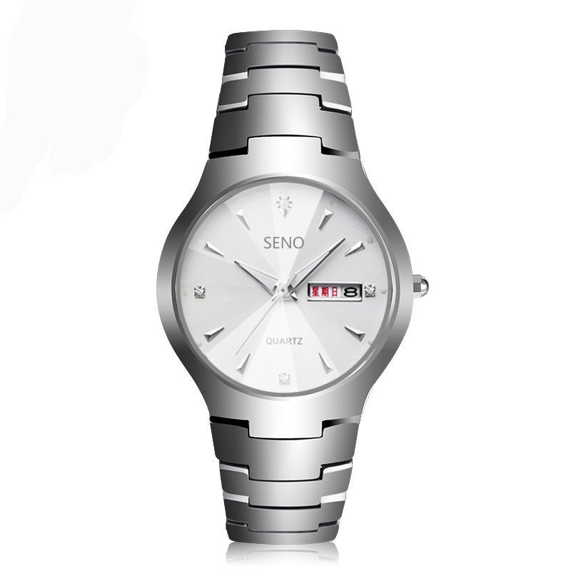 Men's Tungsten Steel Fashion Waterproof Quartz Watch Couple Gift