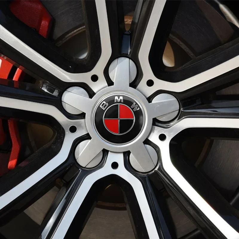 4Pcs 56mm 60mm 65mm Car Wheel Center Hub Caps Stickers Badge Accessories For BMW E46 E39 E87 E90 E36 E28 E53 E30 E61 E62 E60 E34 II6