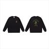 Unisex lässiger übergroßer Rundhals-Pullover mit Schriftzug-Print leichter Baumwoll-Hoodie